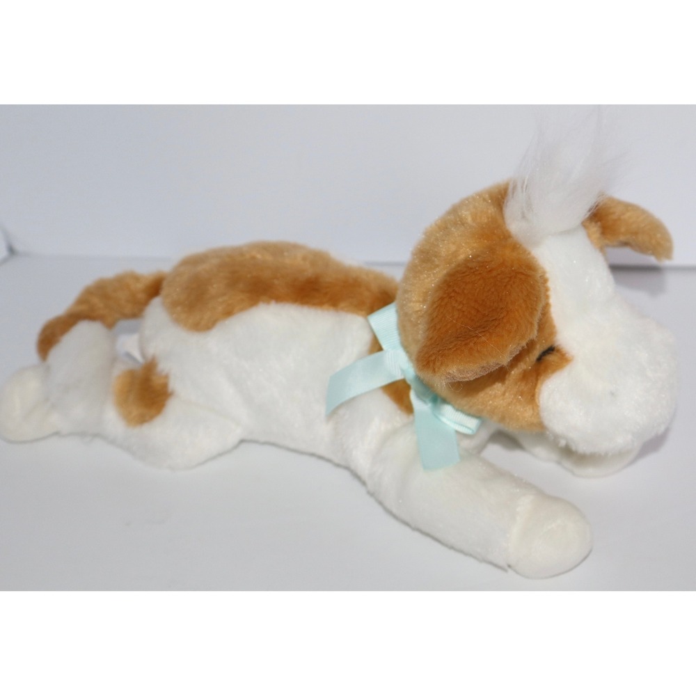 Bunnies By The Bay Plush Cow Calf Tan White Stuffed Animal Ribbon 2015